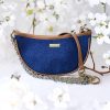 Denim Dancer Crescent Crossbody Handbag For Women – Indigo #DC-Indigo-01 - Image 2