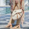 Denim Saddle Bag For Women White #SDB-White-03 - Image 2